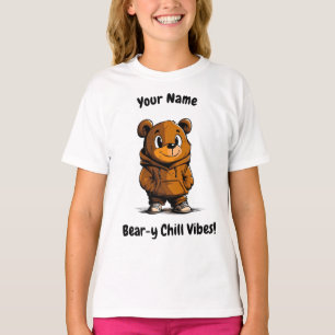 Bär-ig chillige Vibes! Süßes Bären-Hoodie-Design T-Shirt