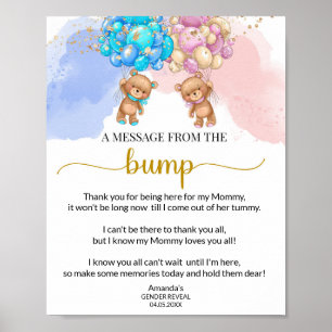 Bär ihm oder ihr eine Nachricht aus dem Bump Poste Poster