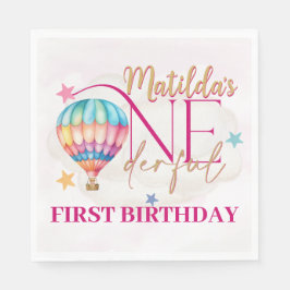 Bär im Balloon Standard Party Napkins Serviette