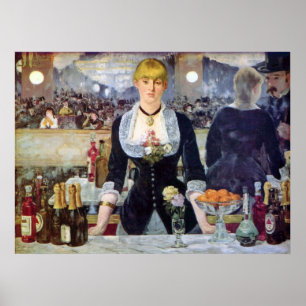 Bar im Folies-Bergere durch Edouard Manet Poster