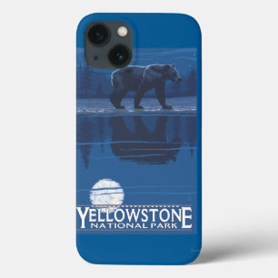 Bär im Mondlicht - Yellowstone Nationalpark Case-Mate iPhone Hülle
