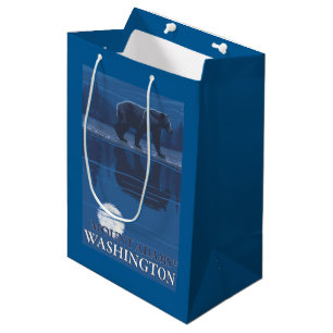 Bär im Mondschein - Berg Adams, Washington Mittlere Geschenktüte