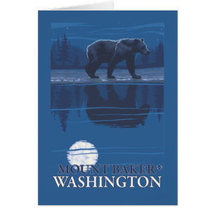 Bär im Mondschein - Berg-Bäcker, Washington