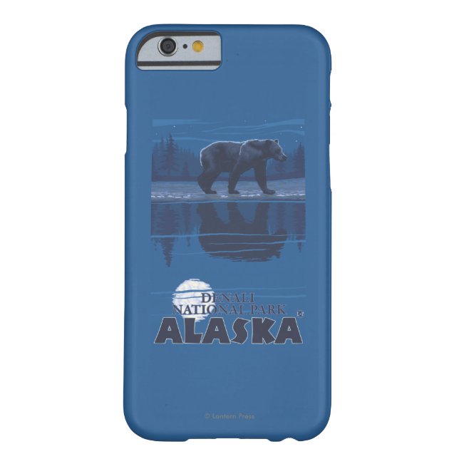 Bär im Mondschein - Denali Nationalpark, Alaska Case-Mate iPhone Hülle (Rückseite)