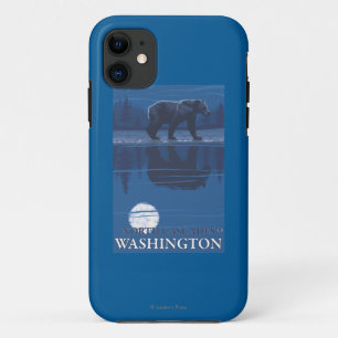 Bär im Mondschein - Nordkaskaden, Washington Case-Mate iPhone Hülle
