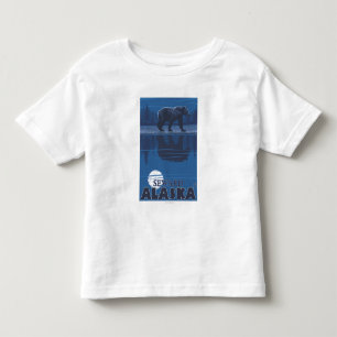 Bär im Mondschein - Seward, Alaska Kleinkind T-shirt