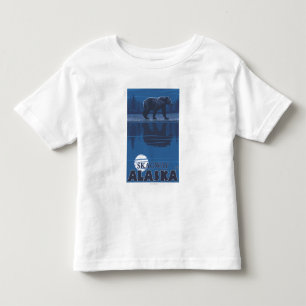Bär im Mondschein - Skagway, Alaska Kleinkind T-shirt
