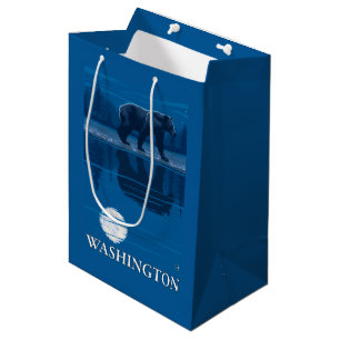 Bär im Mondschein - Washington Mittlere Geschenktüte