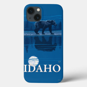 Bär im MoonlightIdahoVintage Reise-Plakat Case-Mate iPhone Hülle