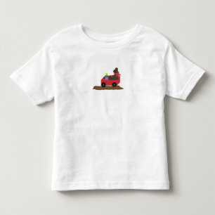 Bär im roten Wagen Kleinkind T-shirt