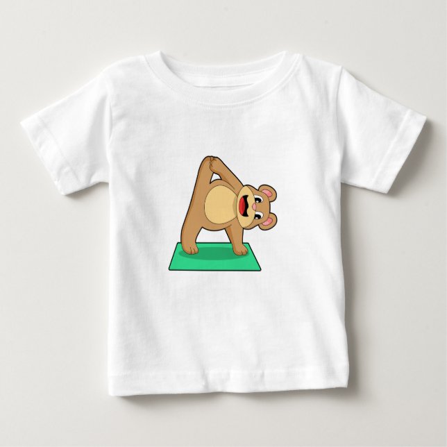 Bär in der Yoga-Fitness Baby T-shirt (Vorderseite)