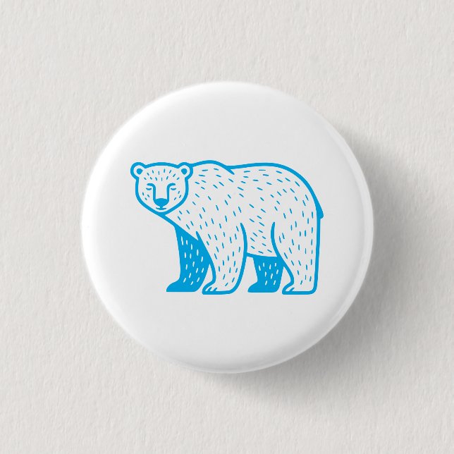 Bär in jeder Farbe Button (Vorderseite)