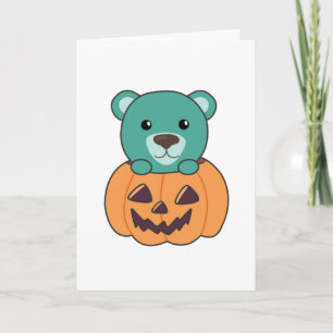 Bär in Pumpkin Sweet Bears Happy Halloween Karte