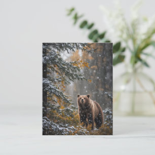 Bär in Schnee Weihnachten Frohe Festtage
