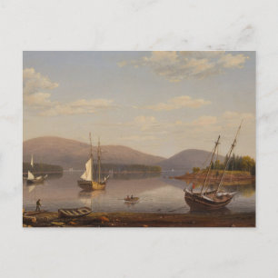 Bar Island und Mount Wüstengebirge von Fitz Lane Postkarte