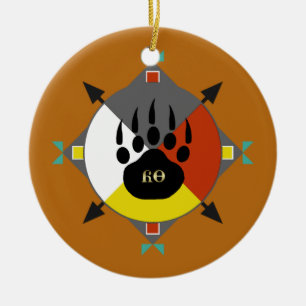 Bär ist meine Bruder-Cherokee Verzierung Keramikornament