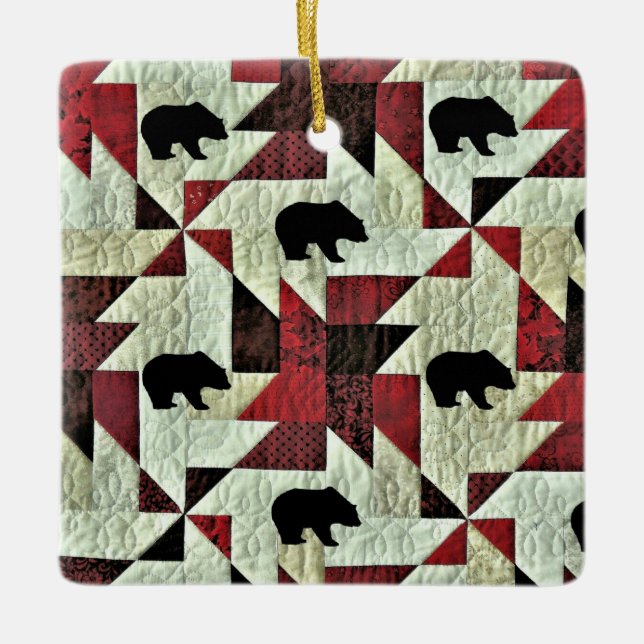 Bär Keramikornament (Vorderseite)