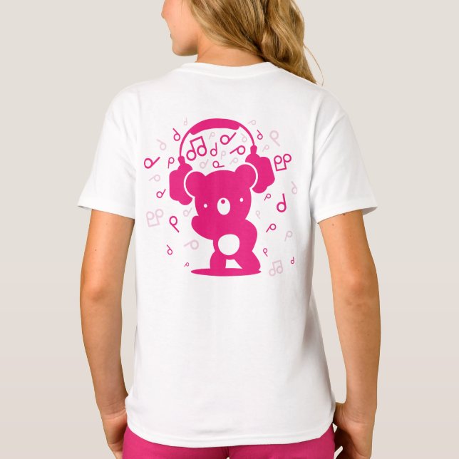 Bär_Kopfhörer T-Shirt (Rückseite)