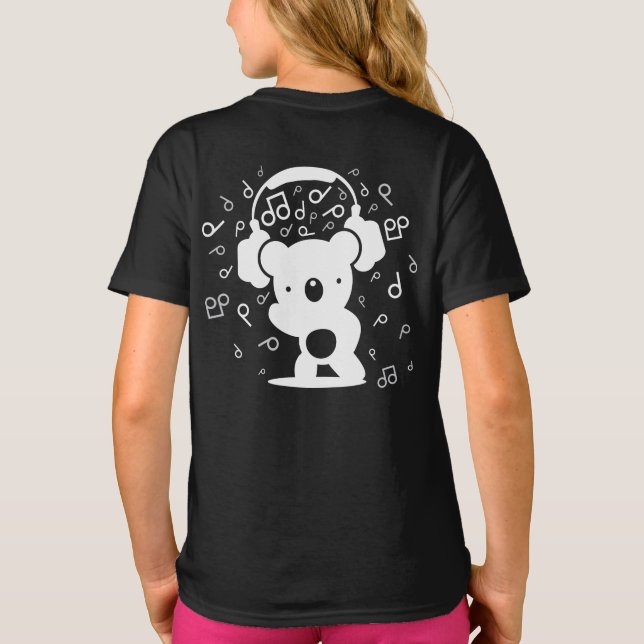 Bär_Kopfhörer T-Shirt (Rückseite)