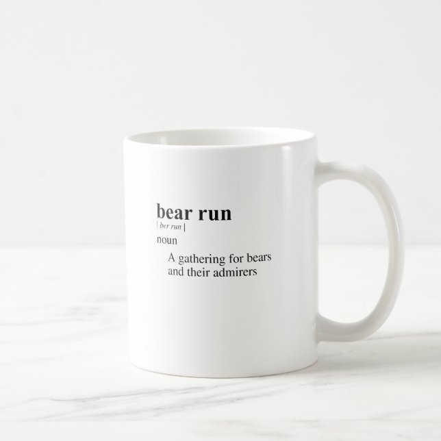 BÄR LÄUFT TASSE (Rechts)