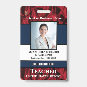 Bar-Logo für das Foto eines Mitarbeiters Ausweis