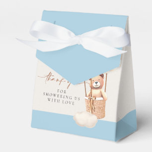 Bär Luftballons Blau Braun Creme Junge Gefallen Sc Geschenkschachtel