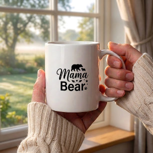 Bär Mama Kaffeetasse, Lustiges Zitat zum Mundleben Kaffeetasse