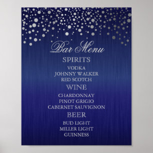 Bar Menu für eine Hochzeit Poster