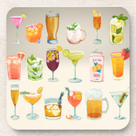 Bar Menü Getränkeuntersetzer