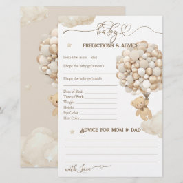 Bär mit Balloons Neutral Baby Shower Game