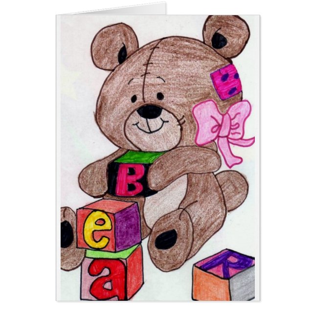 Bär mit Blöcken (Vorne)