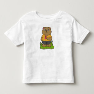 Bär mit Blume Kleinkind T-shirt
