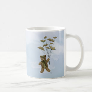Bär mit Buchschmetterlingen 3 Kaffeetasse