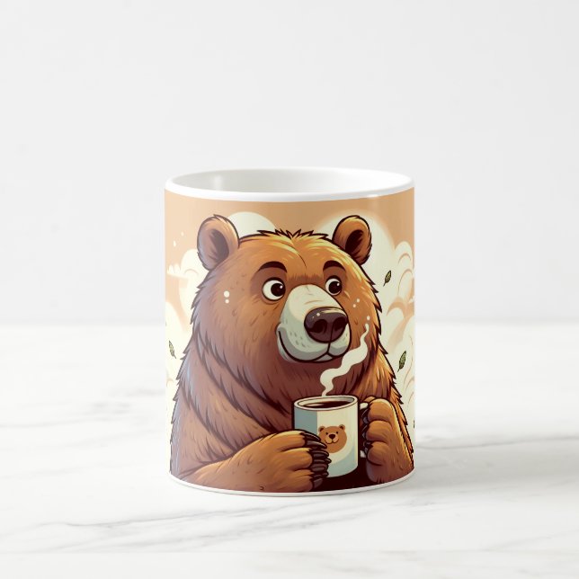 Bär mit einer Kaffeetasse (Mittel)