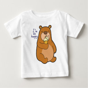 Bär mit Eisbaby Baby T-shirt
