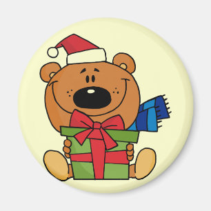Bär mit Geschenkideen und Geschenken Magnet