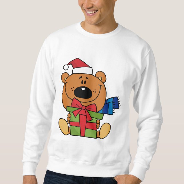 Bär mit Geschenkideen und Geschenken Sweatshirt (Vorderseite)