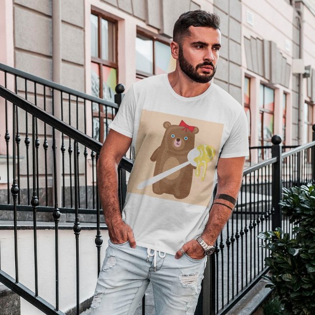 Bär mit Honig-T - Shirt (Von Creator hochgeladen)
