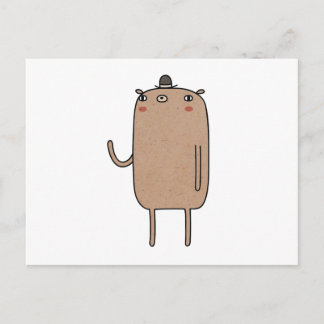 Bär mit Hut Postkarte