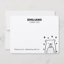 Bär mit Krawatte, Notecards Mitteilungskarte