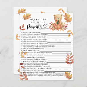 Bär mit Kürbis - Spiele über die Eltern