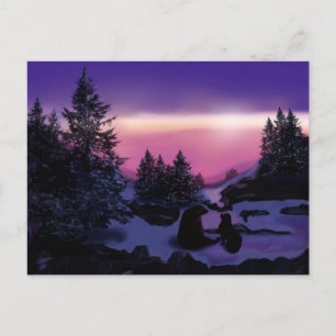 Bär mit mir Neufundland Bear Postkarte