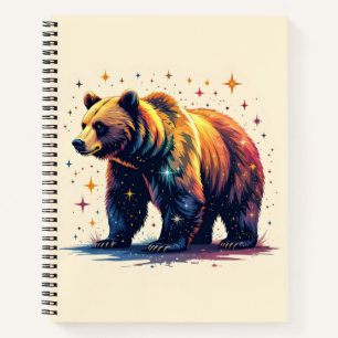 Bär mit Sternen Notizbuch