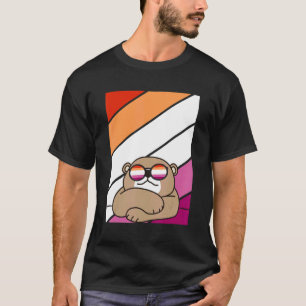 Bär mit stolzer Lesben-Flagge LGBTQ Stolz Alleskön T-Shirt