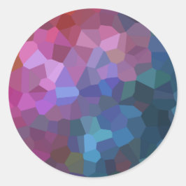 Bar Mitzvah Abstract Design Runder Aufkleber