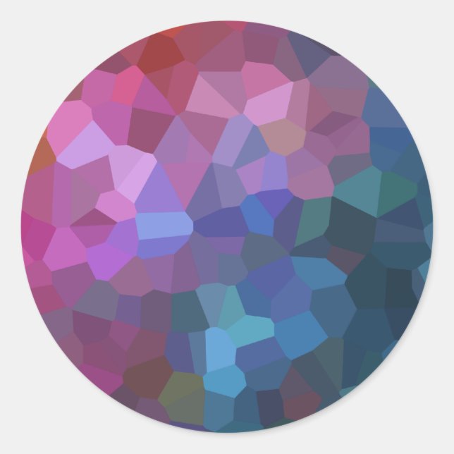 Bar Mitzvah Abstract Design Runder Aufkleber (Vorderseite)