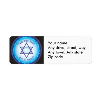 Bar Mitzvah Address Return-Label
