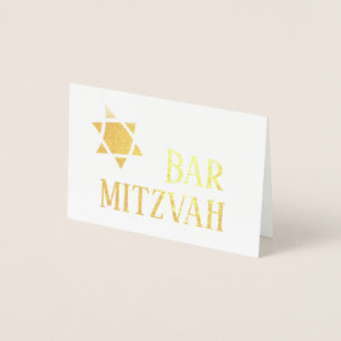Bar Mitzvah Card Folienkarte
