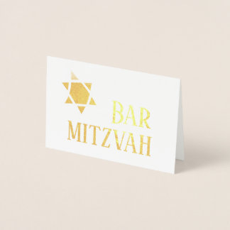 Bar Mitzvah Card Folienkarte