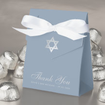 Bar Mitzvah Dusty Blue Imitats Silver Star Vielen 